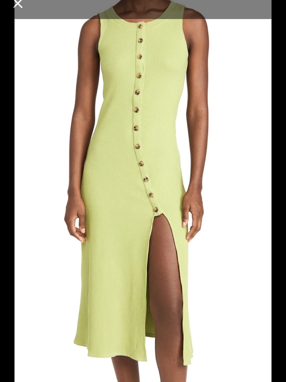 Line & Dot Rue Knit Button Front dress